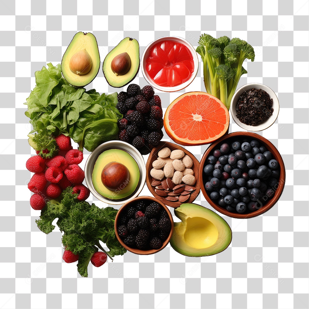 Frutas Legumes Verduras PNG Transparente