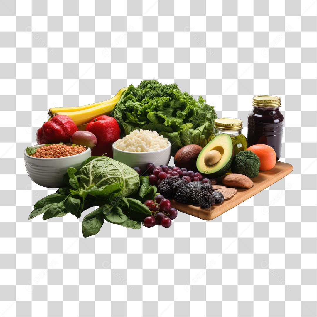 Frutas Legumes Verduras PNG Transparente