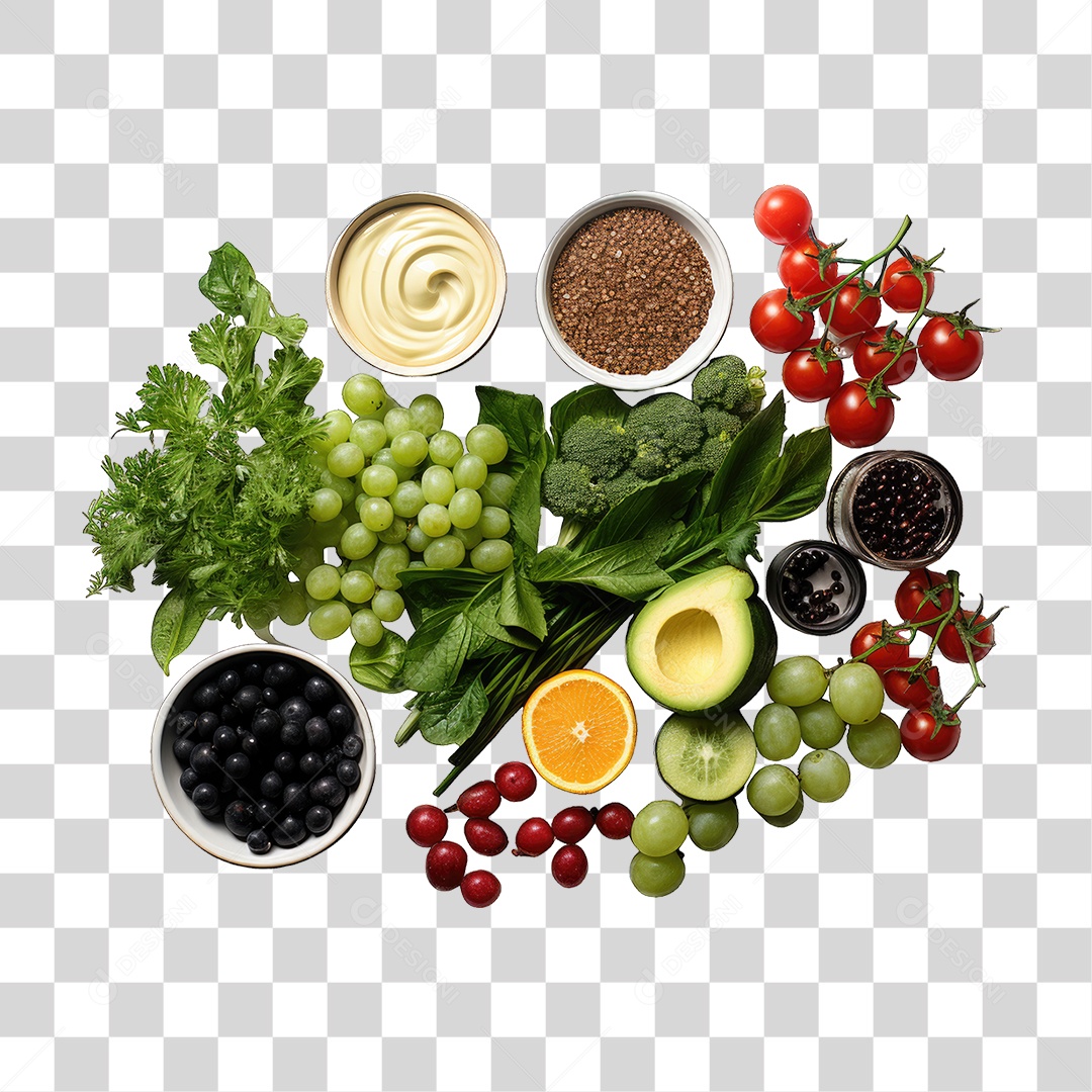 Frutas Legumes Verduras PNG Transparente