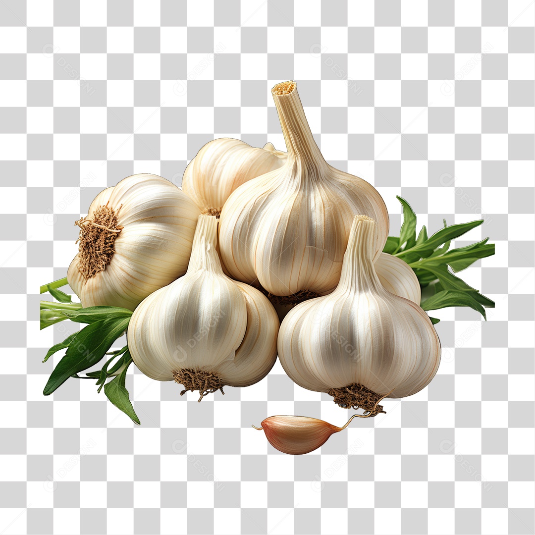 Dentes de Alho PNG Transparente
