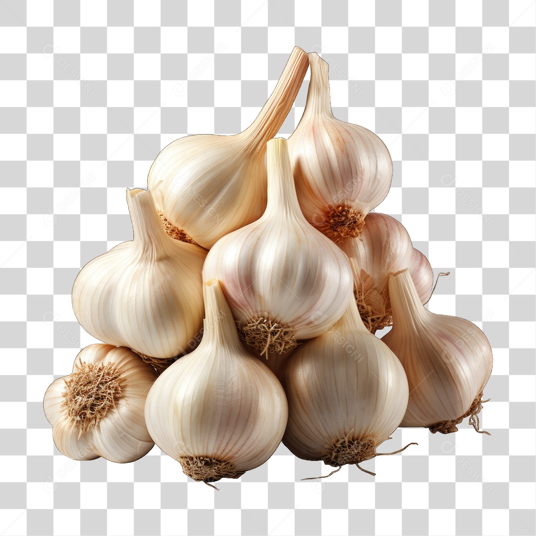 Dentes de Alho PNG Transparente