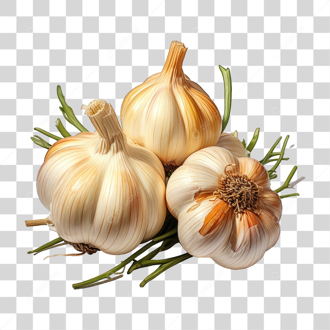 Dentes de Alho PNG Transparente