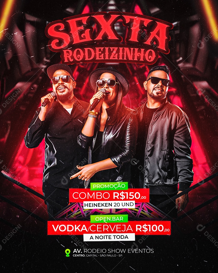 Flyer Sexta Rodeizinho Social Media PSD Editável