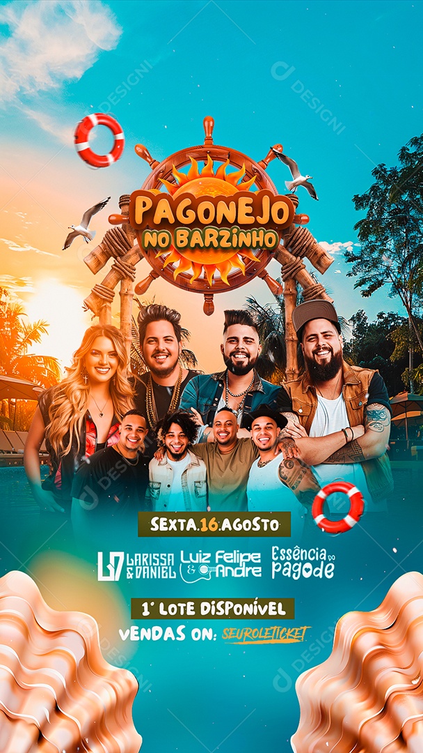 Story Flyer Pagonejo no Barzinho Social Media PSD Editável
