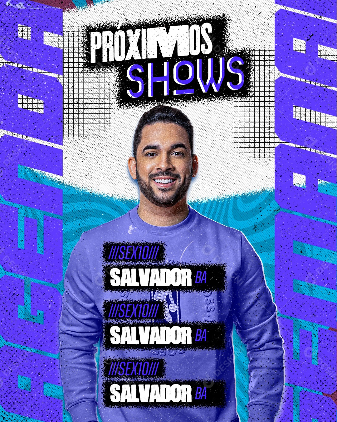 Flyer Evento Próximos Shows Social Media PSD Editável