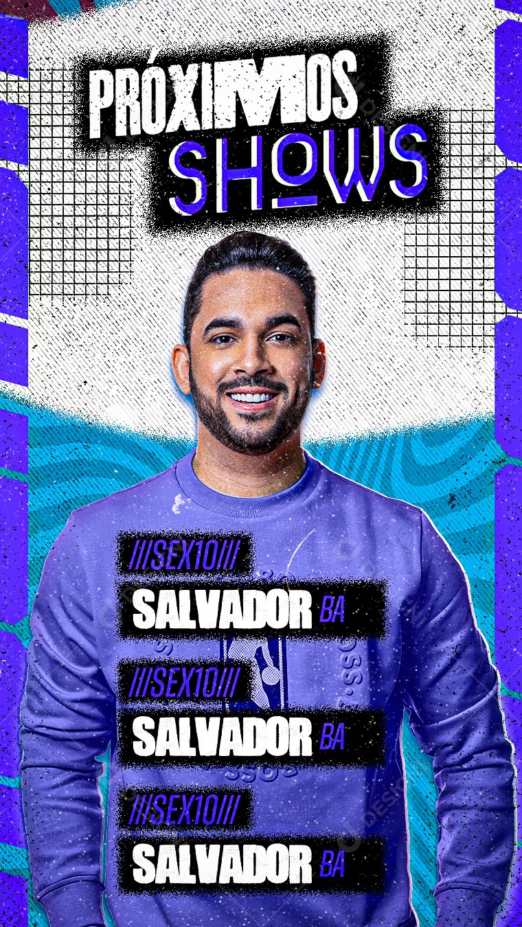 Evento Próximos Shows Story Social Media PSD Editável