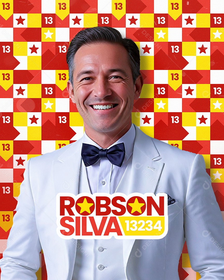 Política Robson Silva Social Media PSD Editável