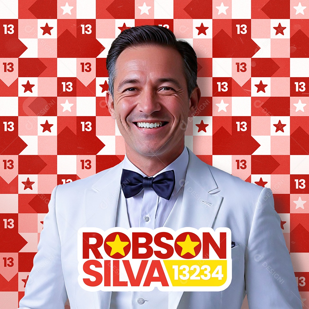 Feed Política Robson Silva Social Media PSD Editável