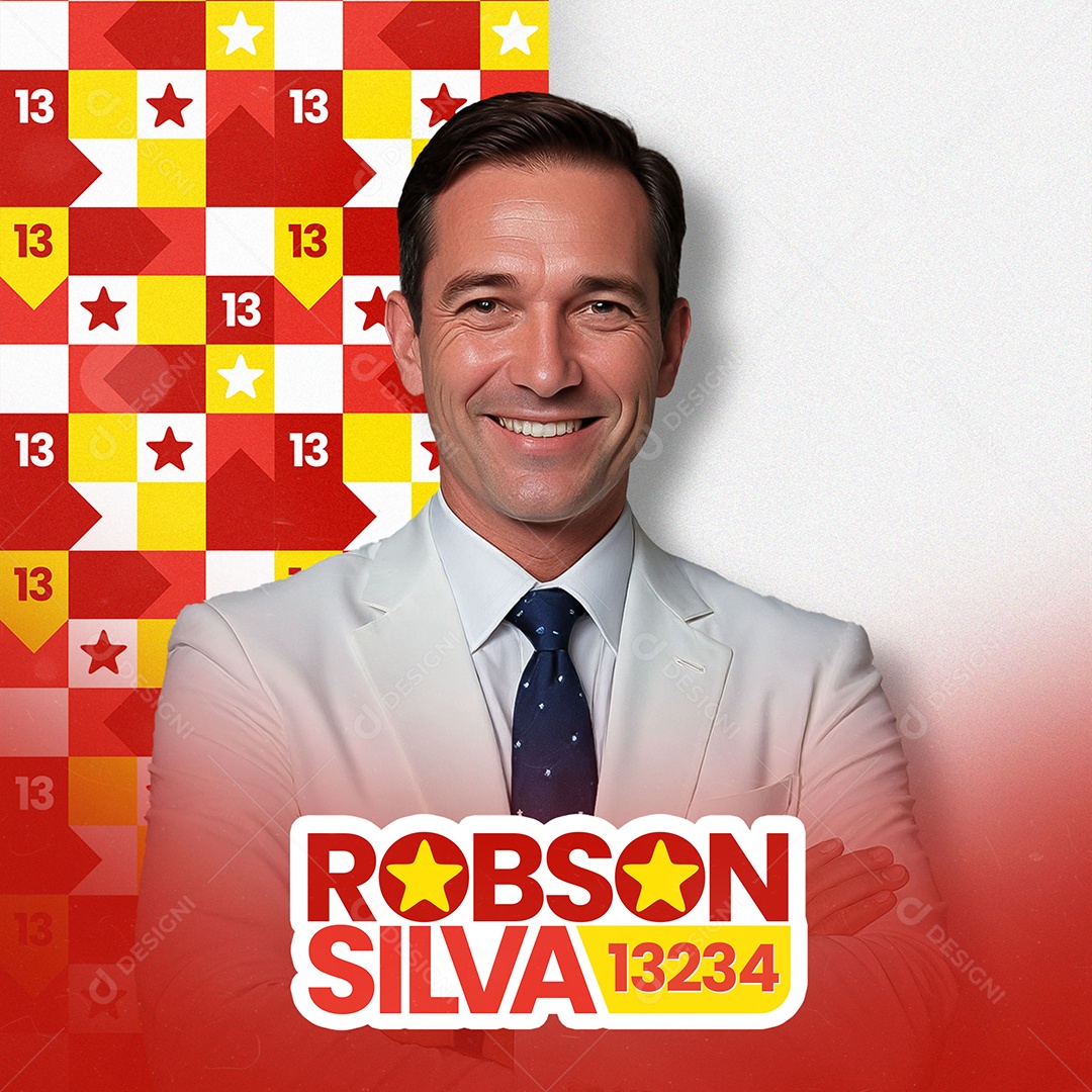 Feed Política Robson Silva Prefeito Social Media PSD Editável