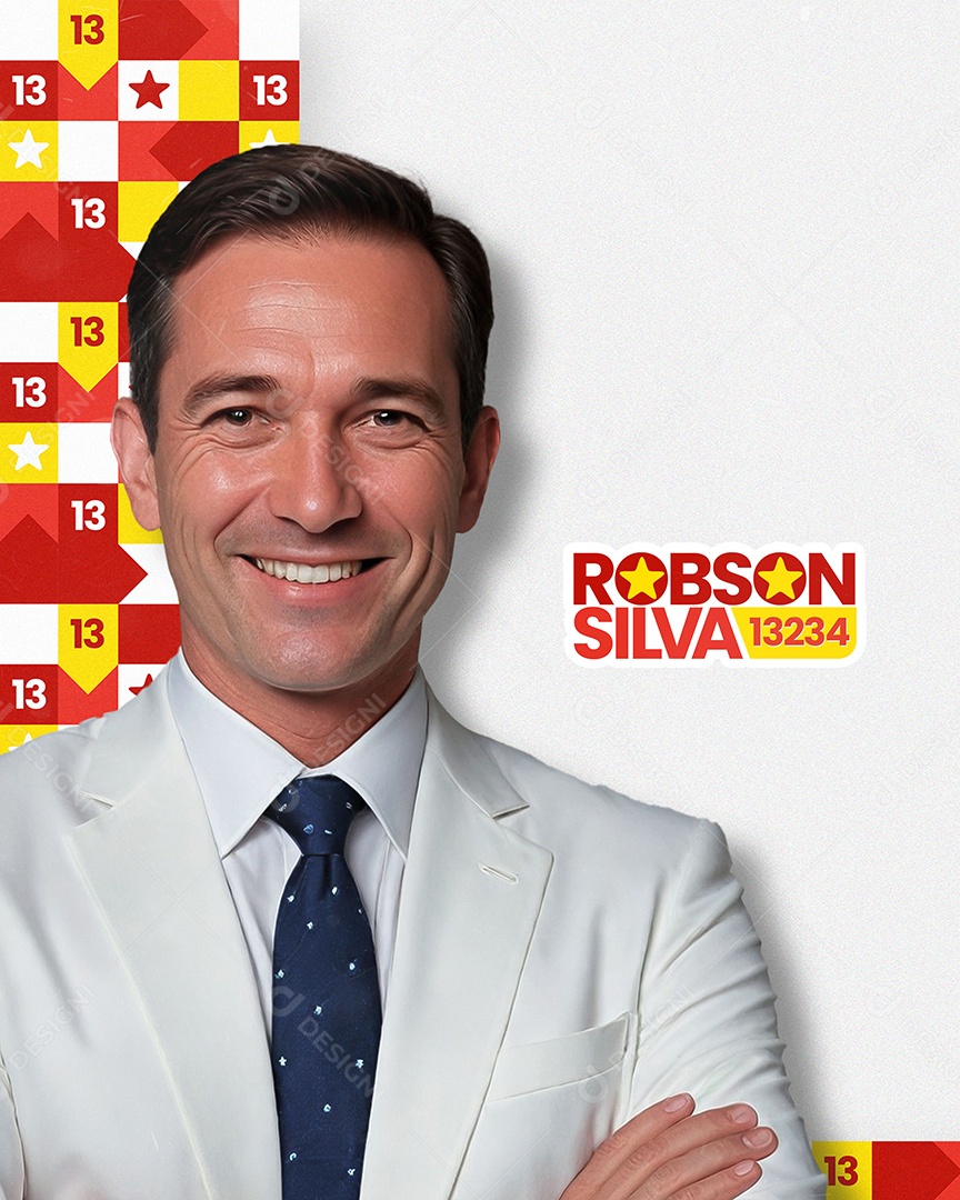 Política Robson Silva Social Media PSD Editável