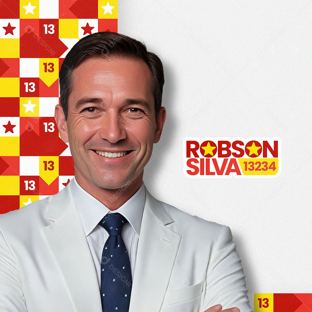 Feed Política Robson Silva Social Media PSD Editável