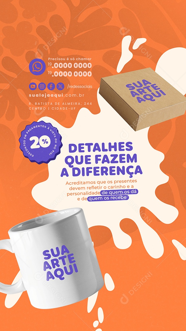 Story Detalhes que Fazem a Diferença Social Media PSD Editável