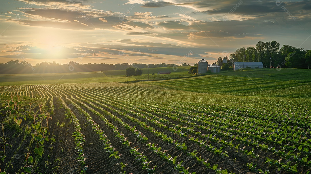 Fazenda de plantação agrícola