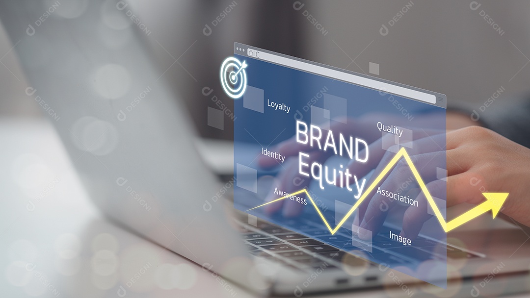 Mulheres projetam identidade de projeto gerenciamento de marca de empresa