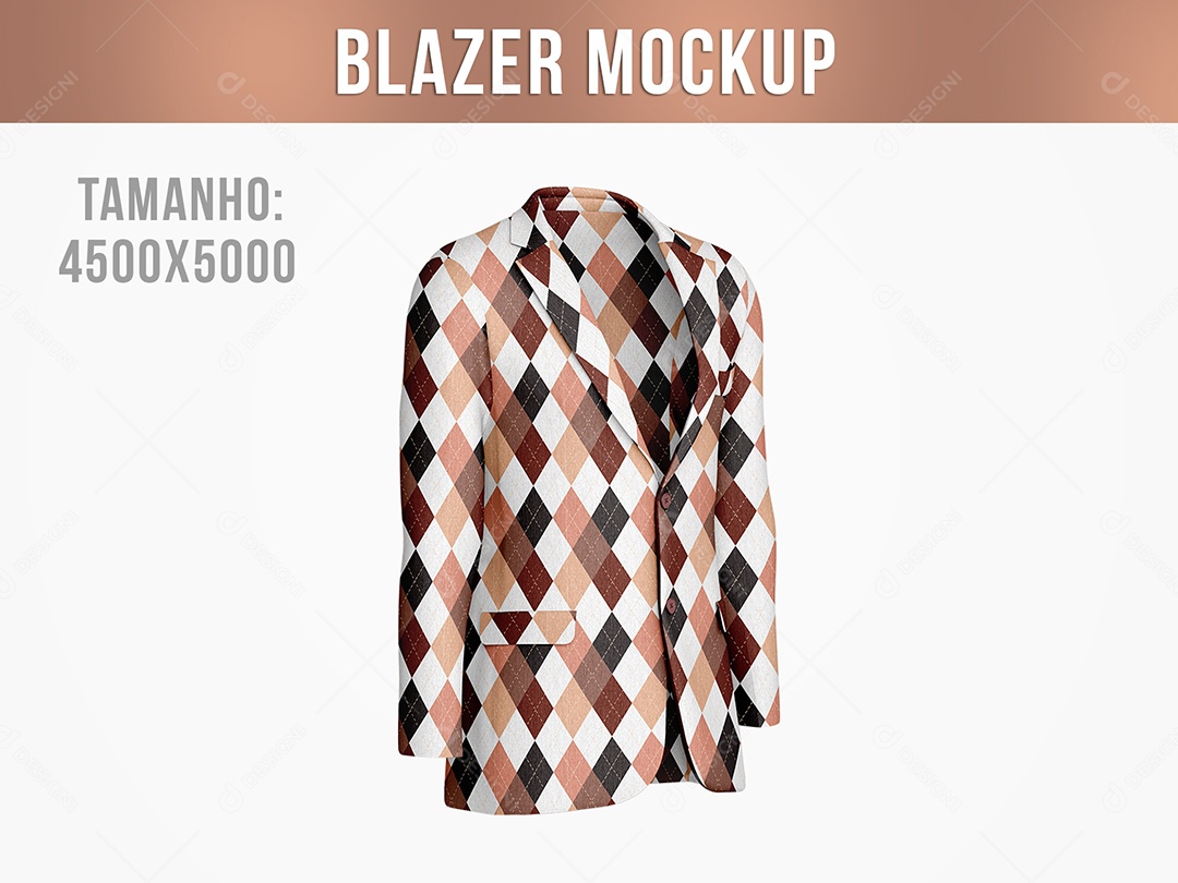 Blazer Masculino Mockup PSD Editável