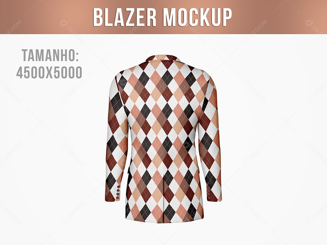 Blazer Masculino Mockup PSD Editável