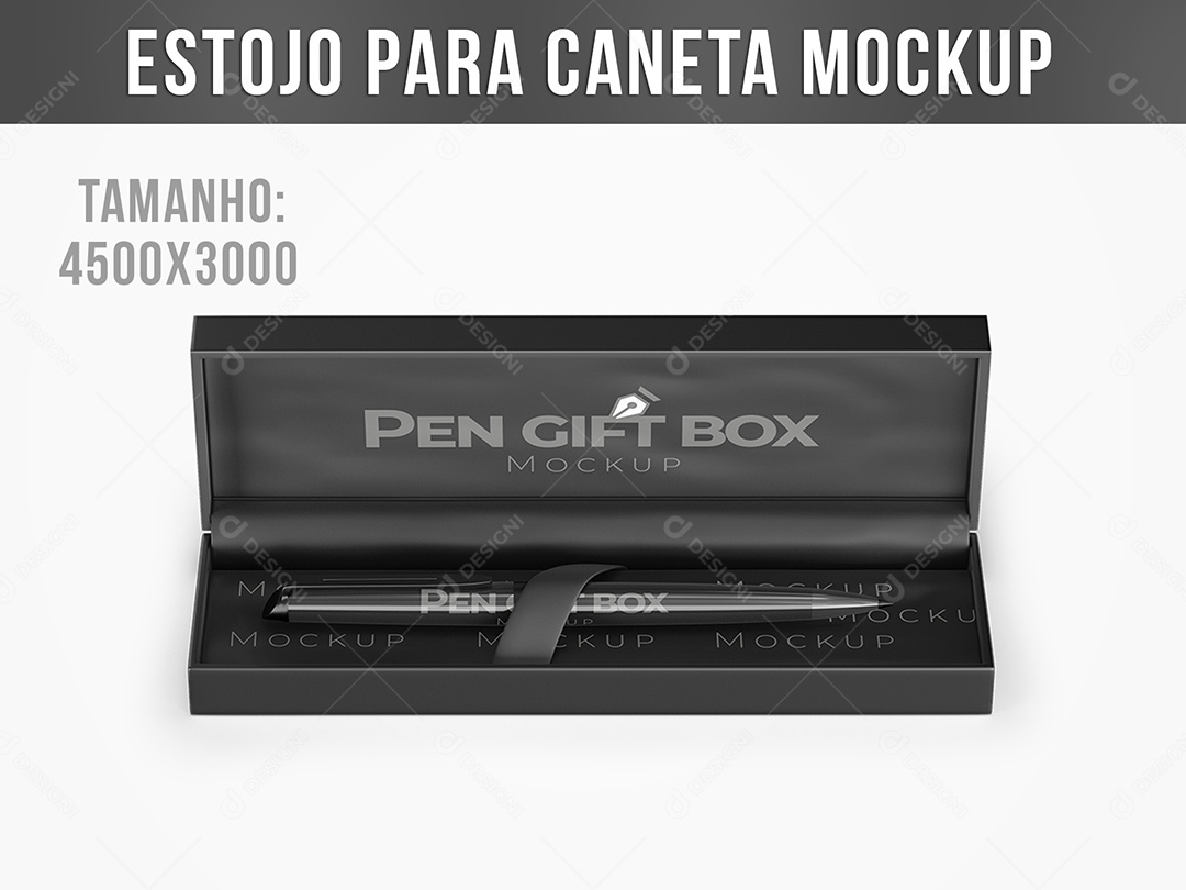 Estojo para Caneta Mockup PSD Editável