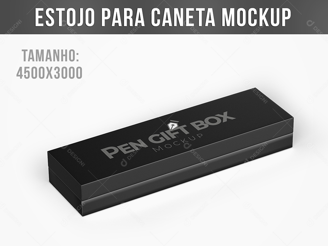 Estojo para Caneta Mockup PSD Editável