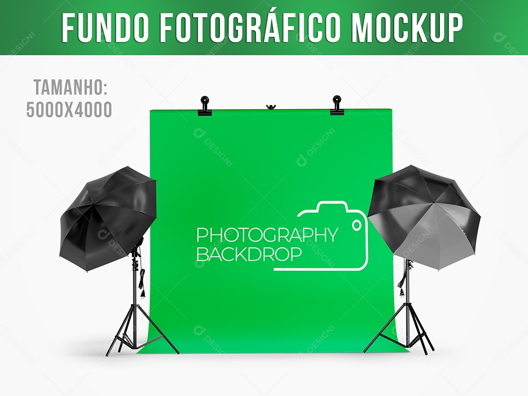 Fundo Fotográfico Mockup PSD Editável