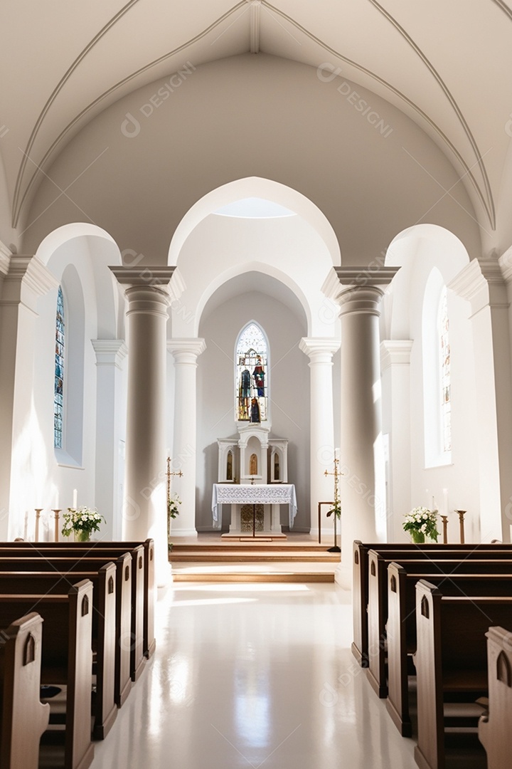 Detalhes de uma igreja linda templo de oração