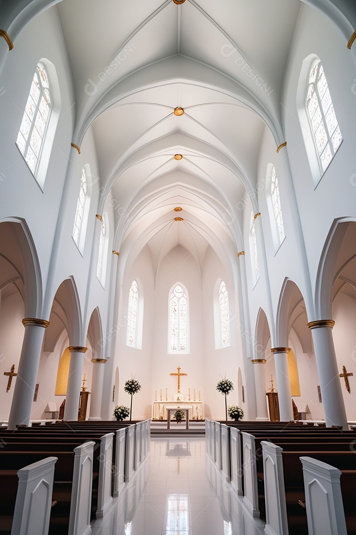 Detalhes de uma linda igreja