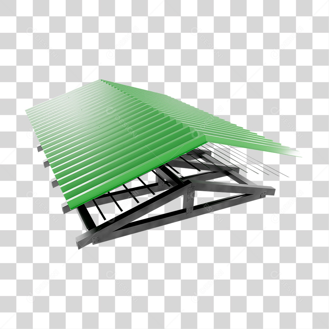 Armação Telhado Zinco PNG Transparente