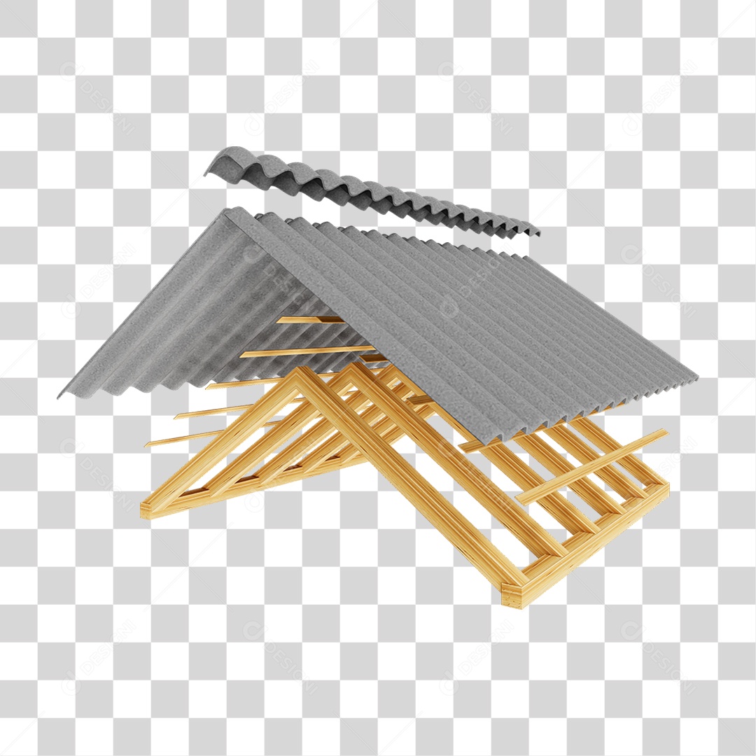 Telhado Armação Brasilit PNG Transparente