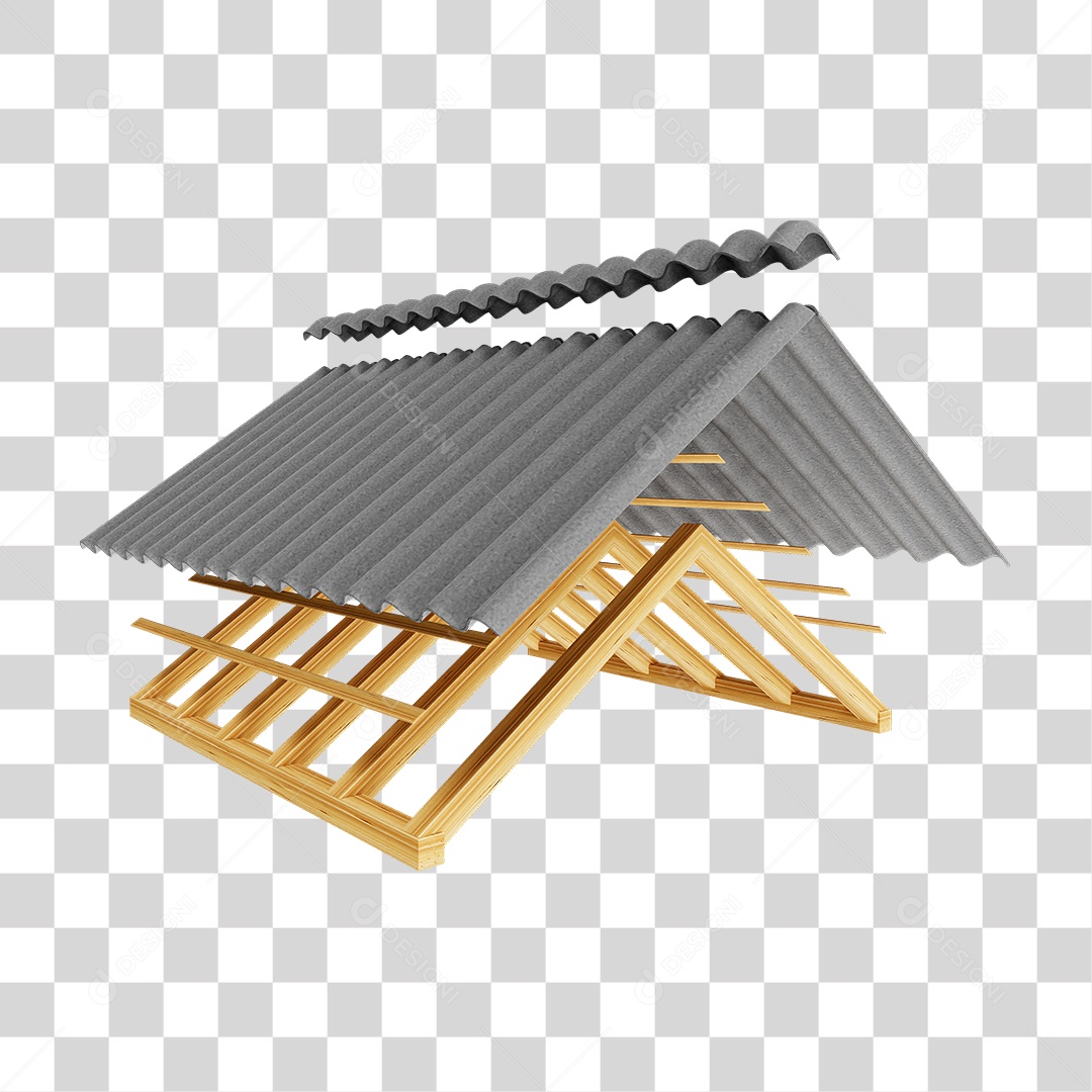 Telhado Armação Brasilit PNG Transparente