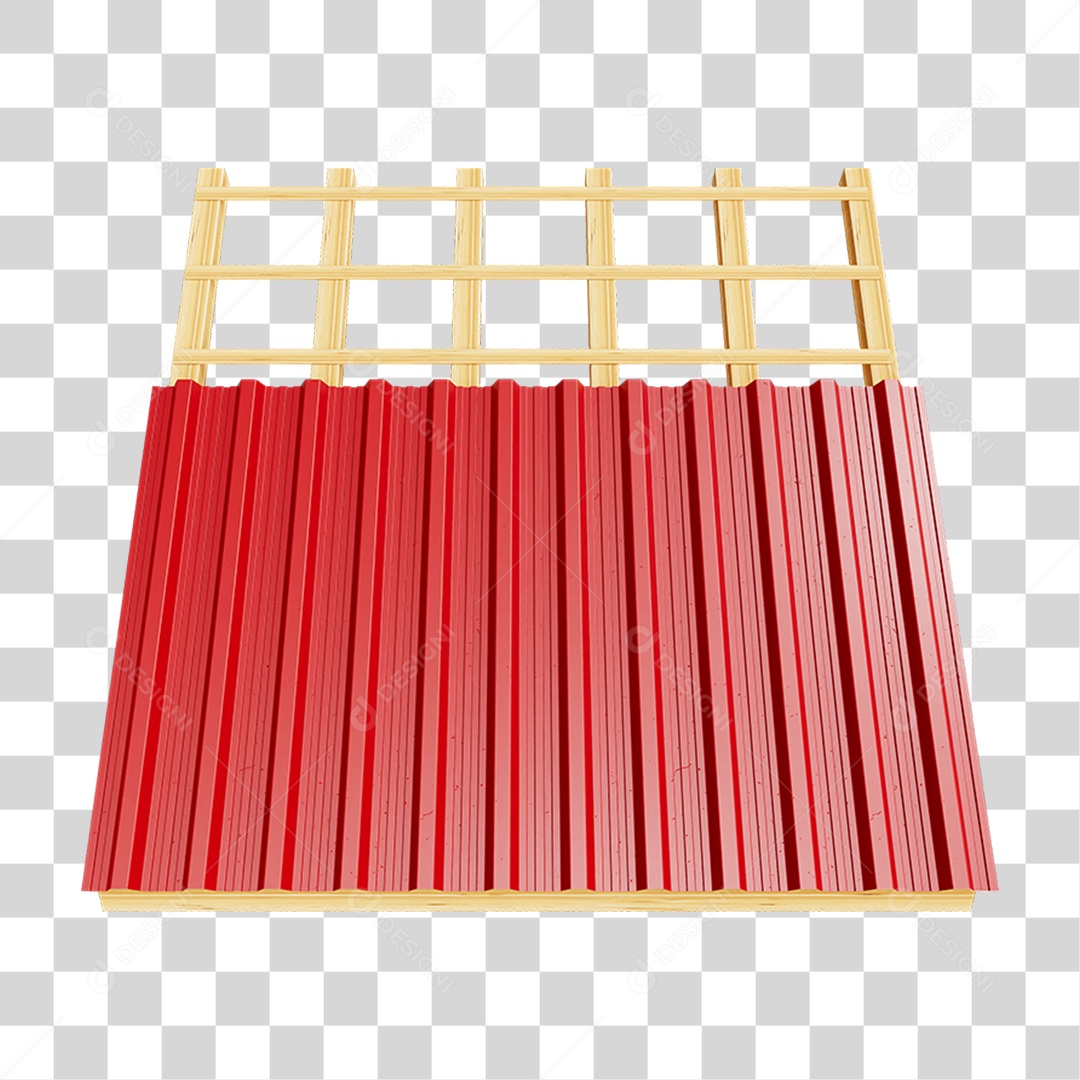 Telhado Zinco Madeira PNG Transparente