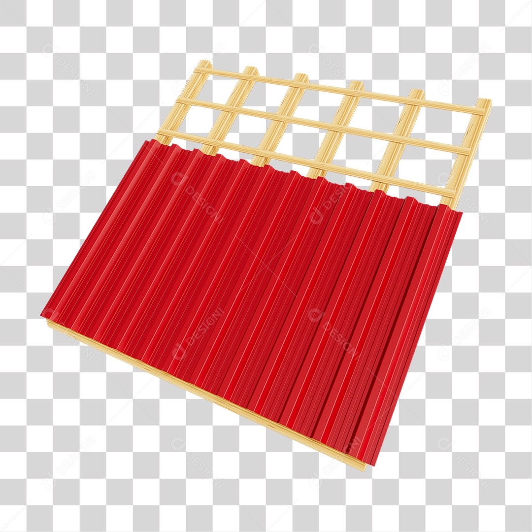 Telhado Zinco Madeira PNG Transparente