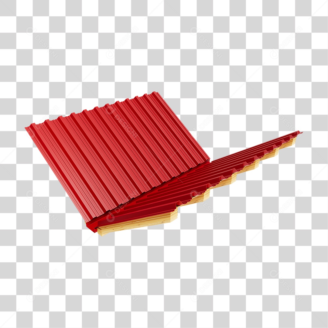 Telhado Zinco Madeira PNG Transparente