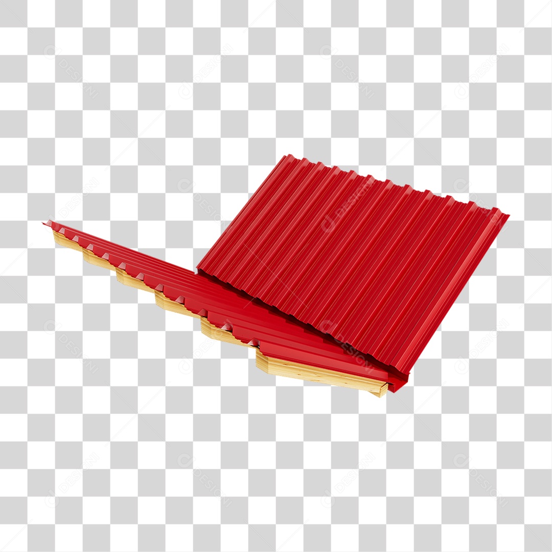 Telhado Zinco Madeira PNG Transparente