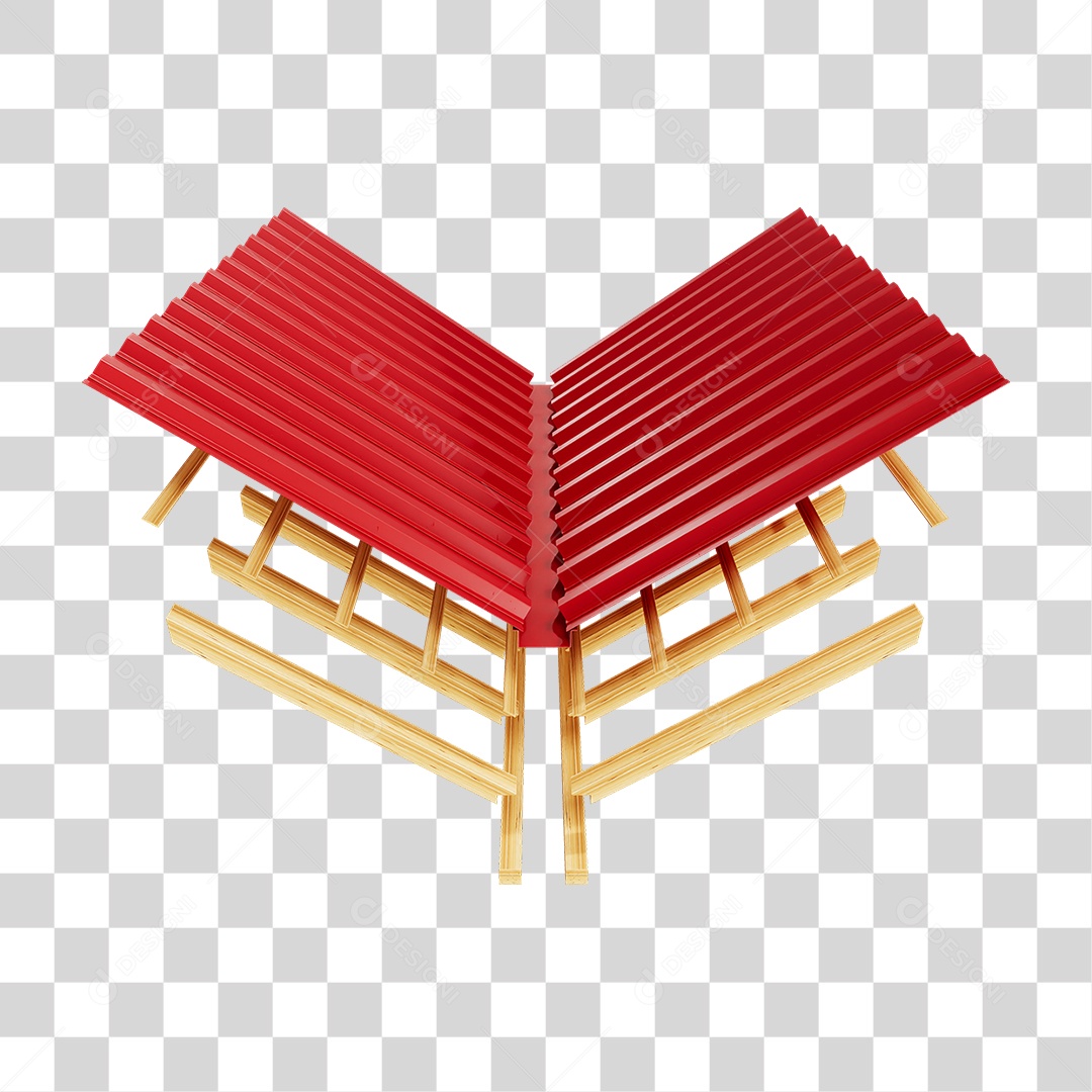 Telhado Zinco Madeira PNG Transparente