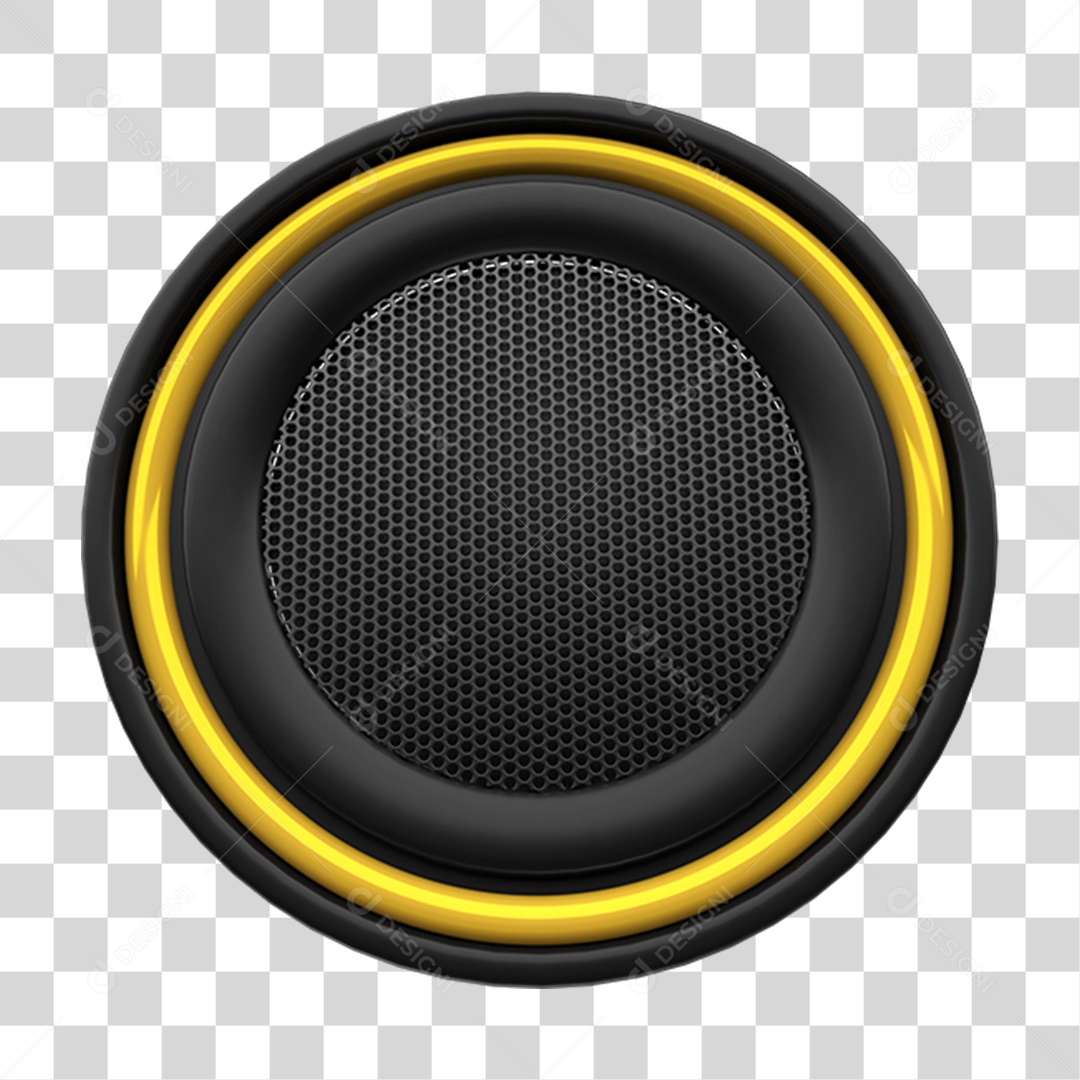 Transparent Round Metal Plate PNG 3D Element