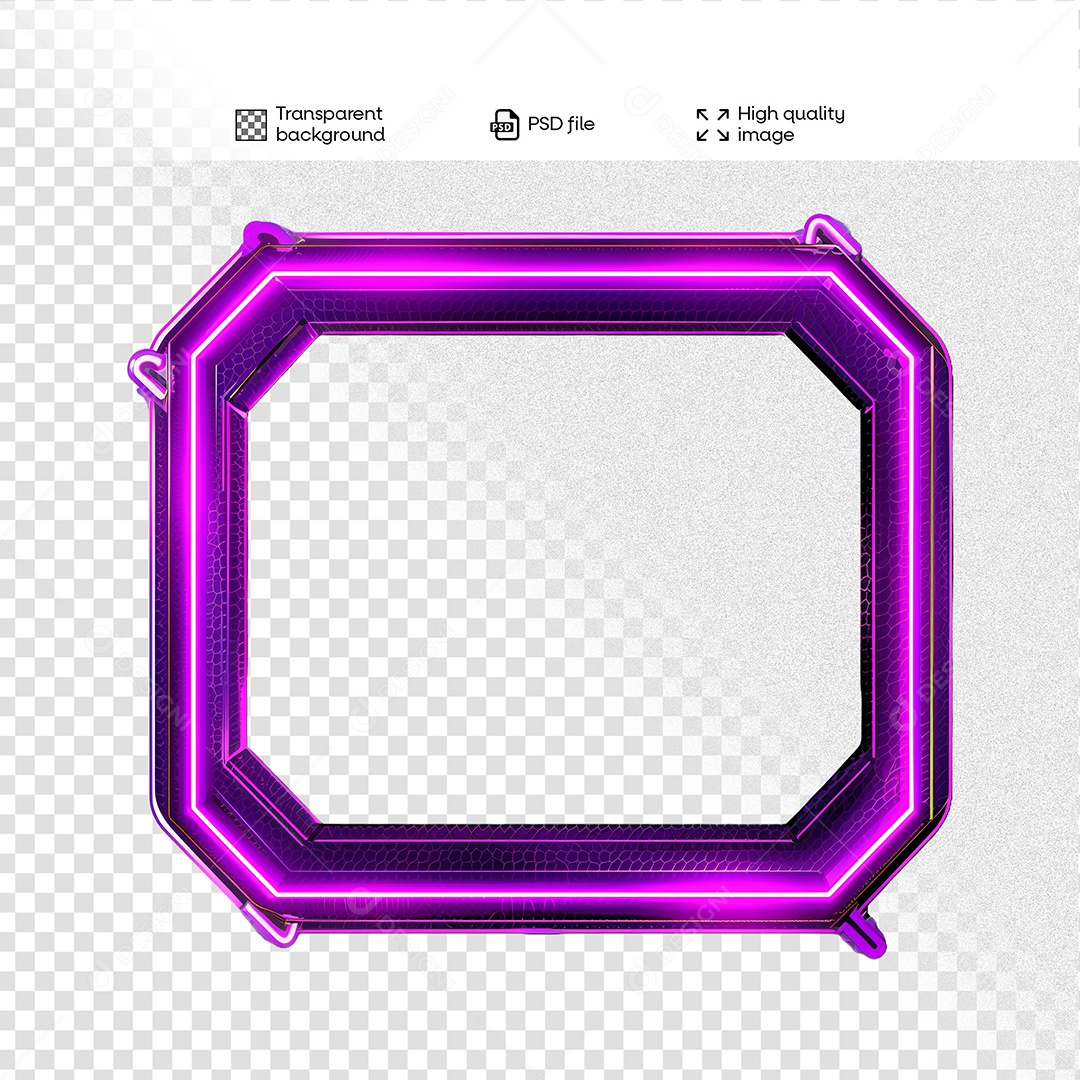 Painel 3D Elemento para Composição PSD