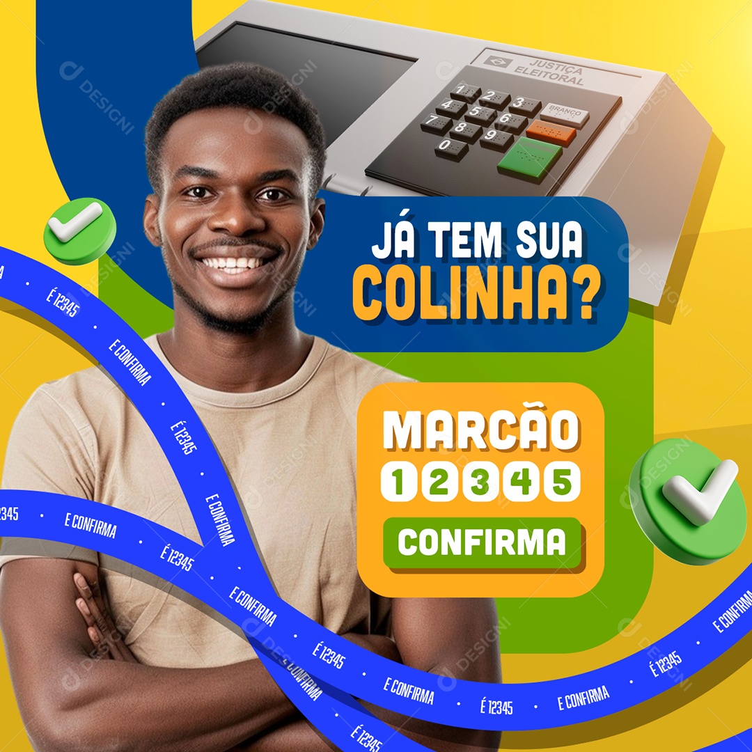 Política Já Tem sua Colinha Social Media PSD Editável