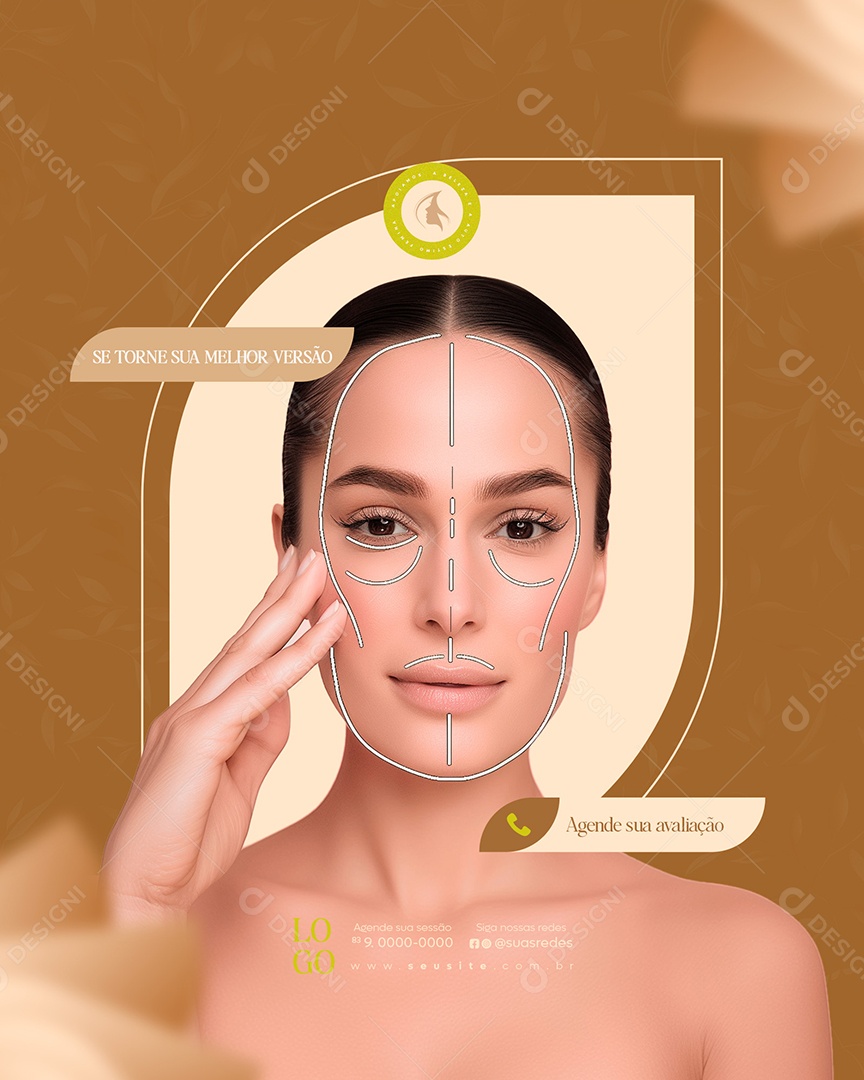 Story Clinica de Estética Sua Melhor Versão Social Media PSD Editável