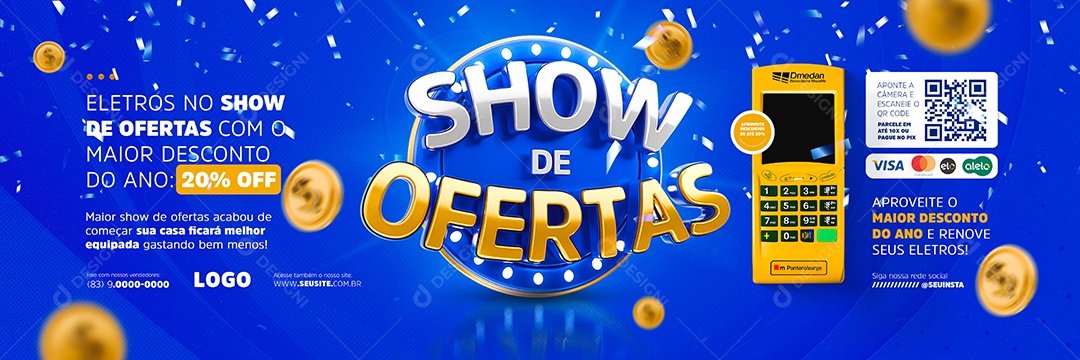 Carrocel Show de Ofertas Social Media PSD Editável