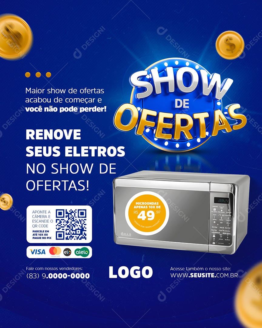 Story Show de Ofertas Renove Sues Produtos Social Media PSD Editável