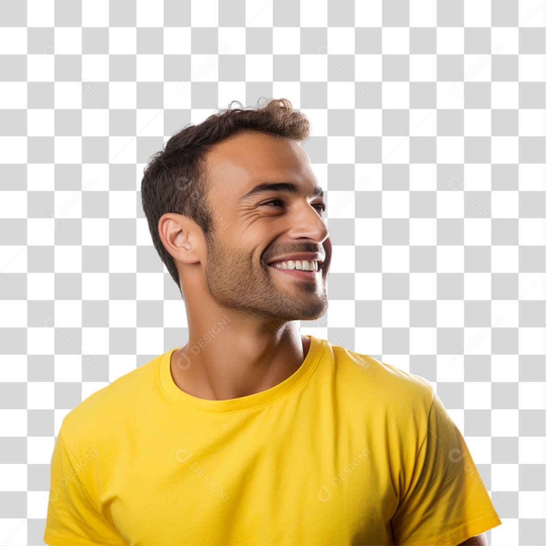 Homem Cores do Brasil Bandeira PNG Transparente