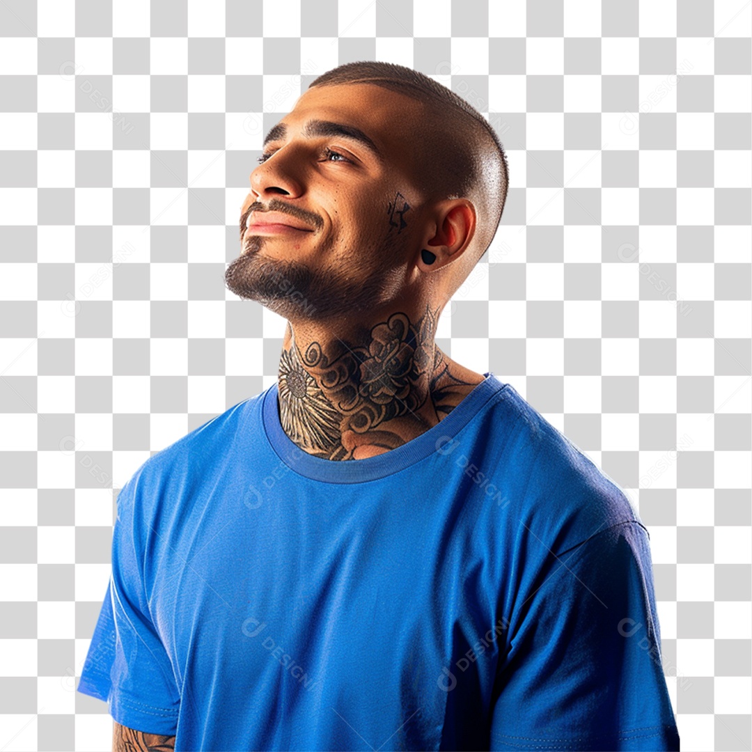 Homem Cores do Brasil Bandeira PNG Transparente