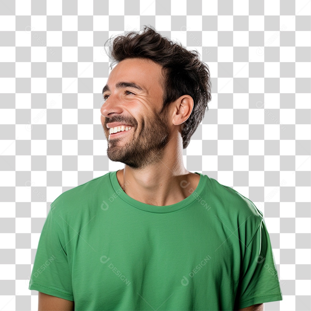 Homem Cores do Brasil Bandeira PNG Transparente