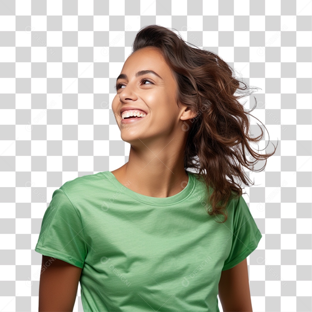 Mulher Sorrindo PNG Transparente