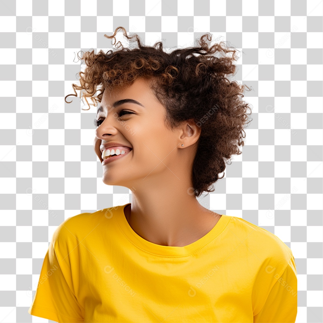 Mulher Sorrindo PNG Transparente