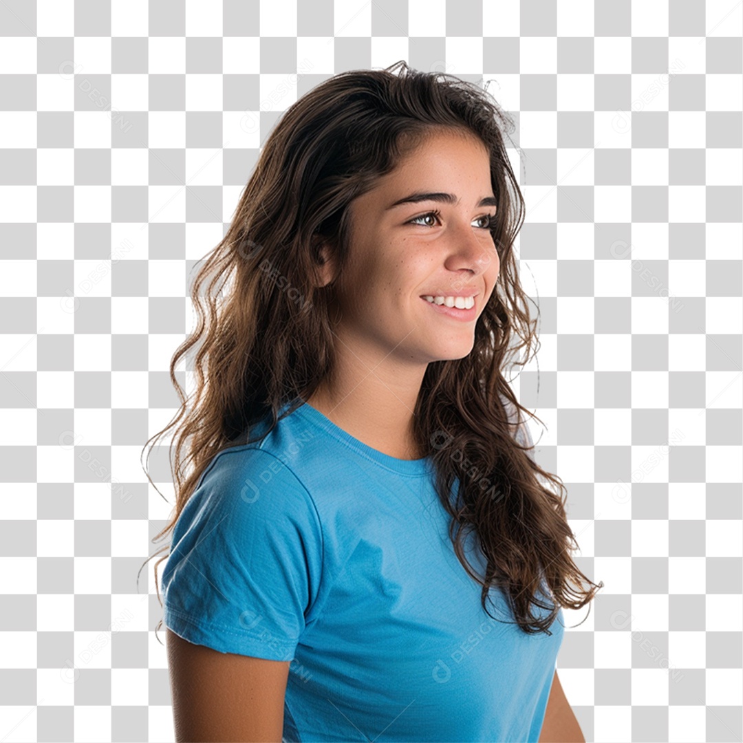 Mulher Sorrindo PNG Transparente