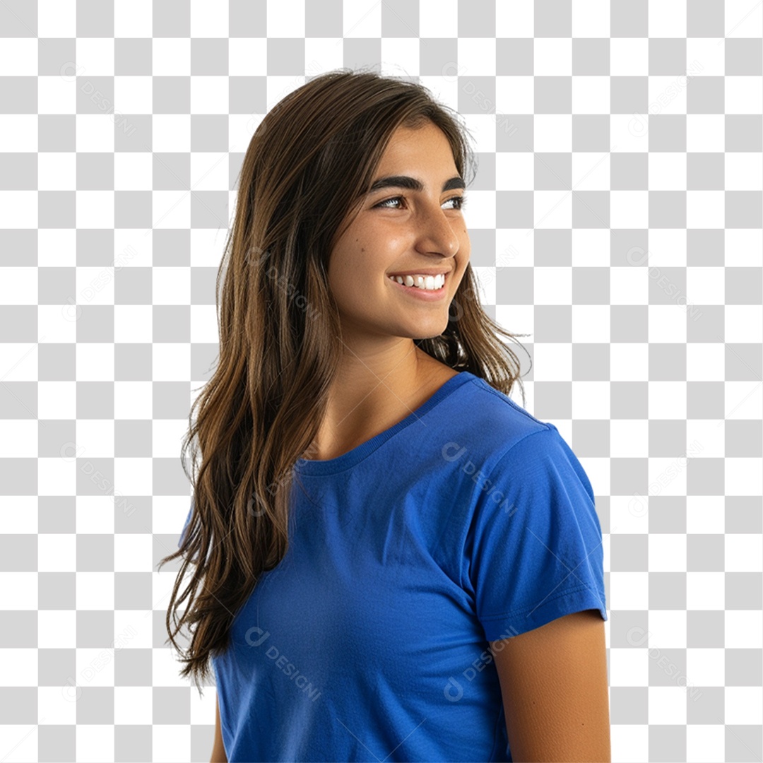 Mulher Sorrindo PNG Transparente