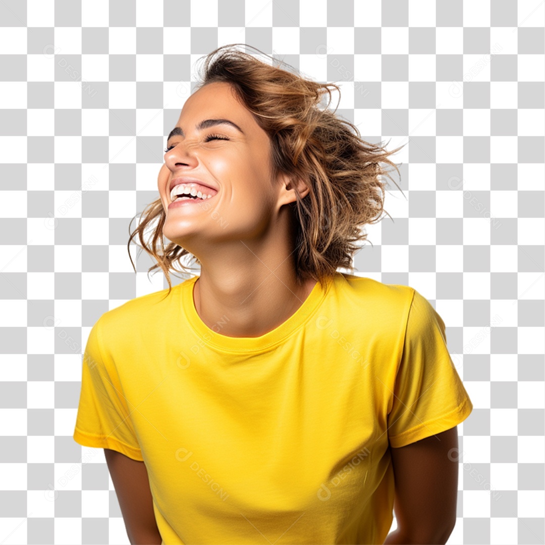 Mulher Sorrindo PNG Transparente
