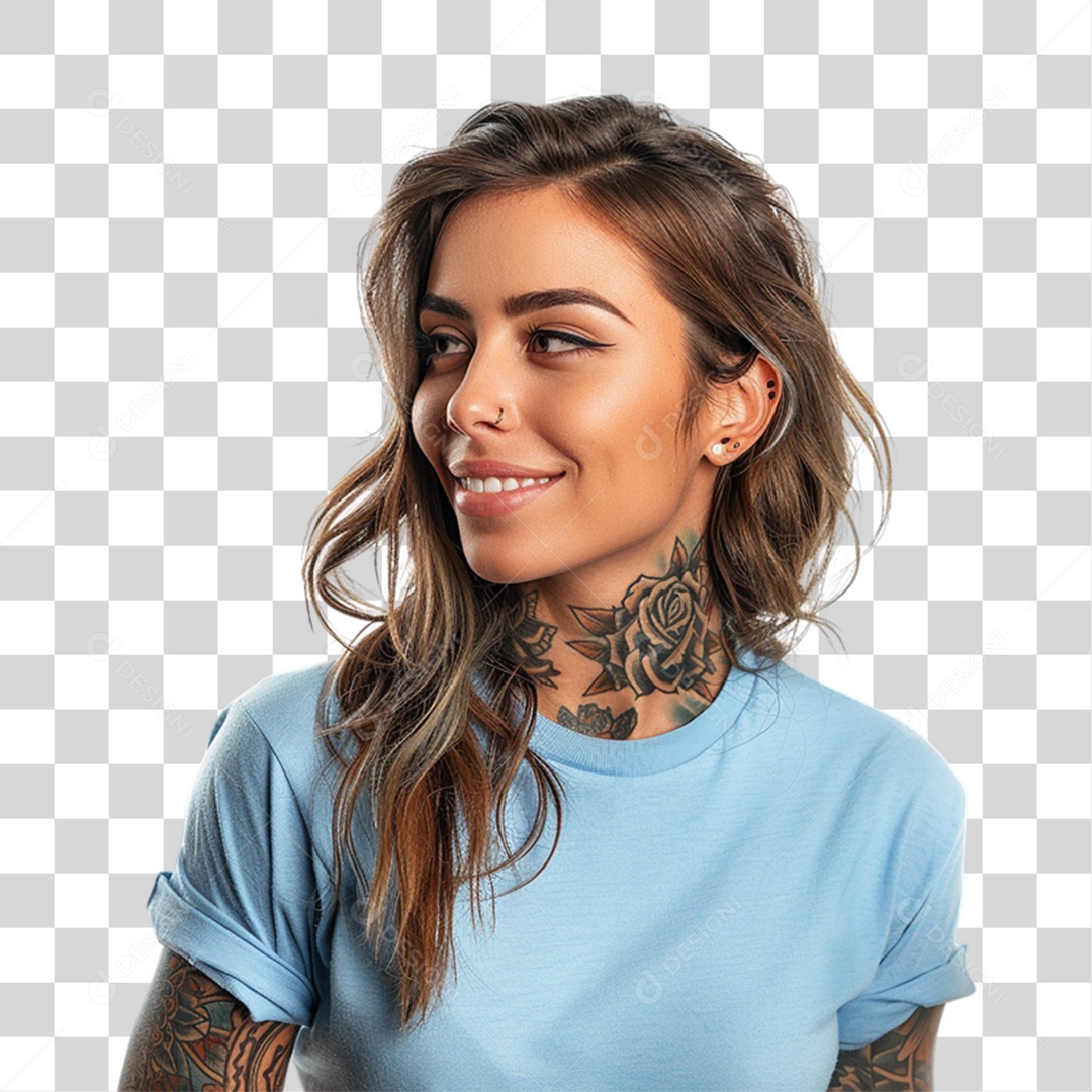 Mulher Roupa Cores da Bandeira do Brasil PNG Transparente