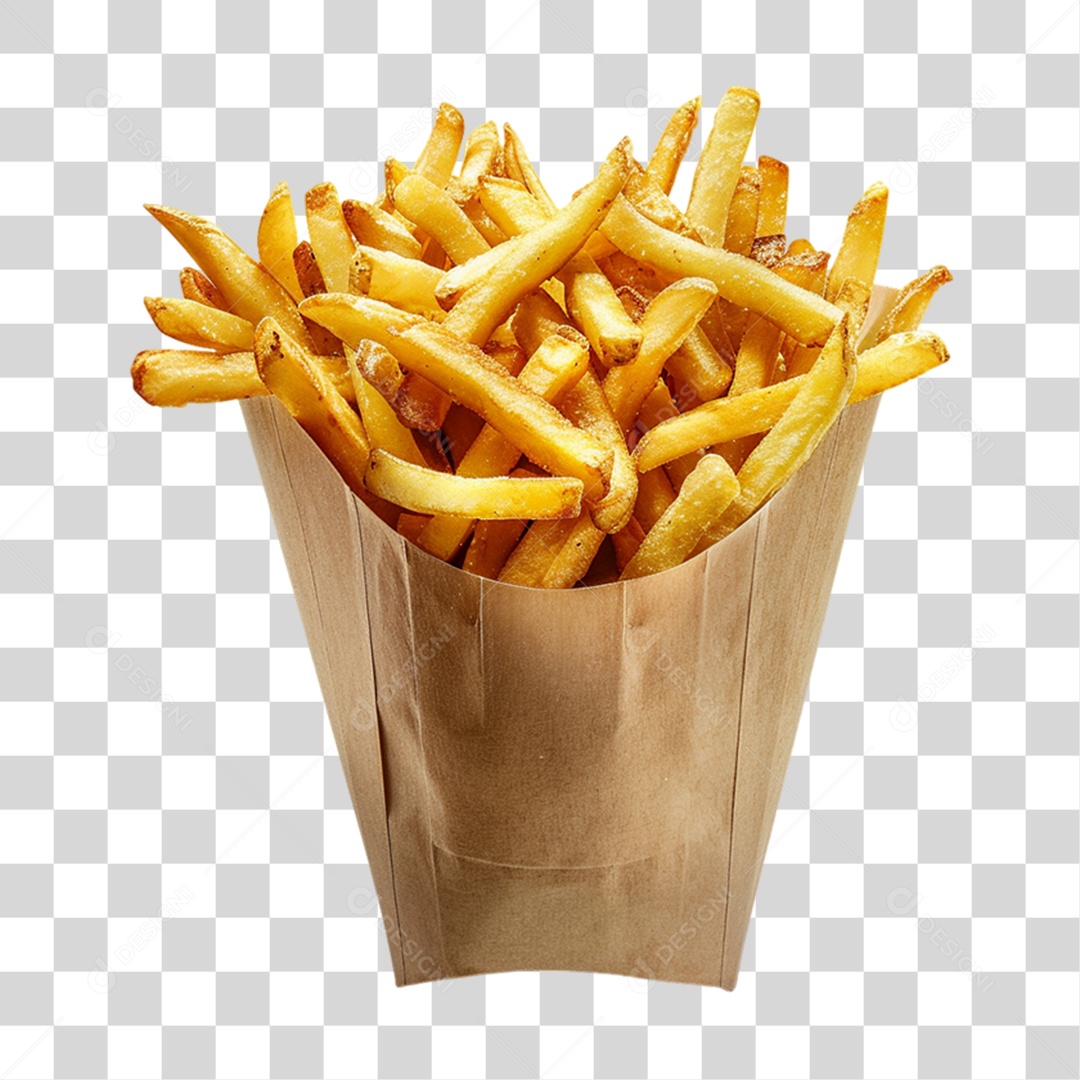 Batatas Fritas PNG Transparente