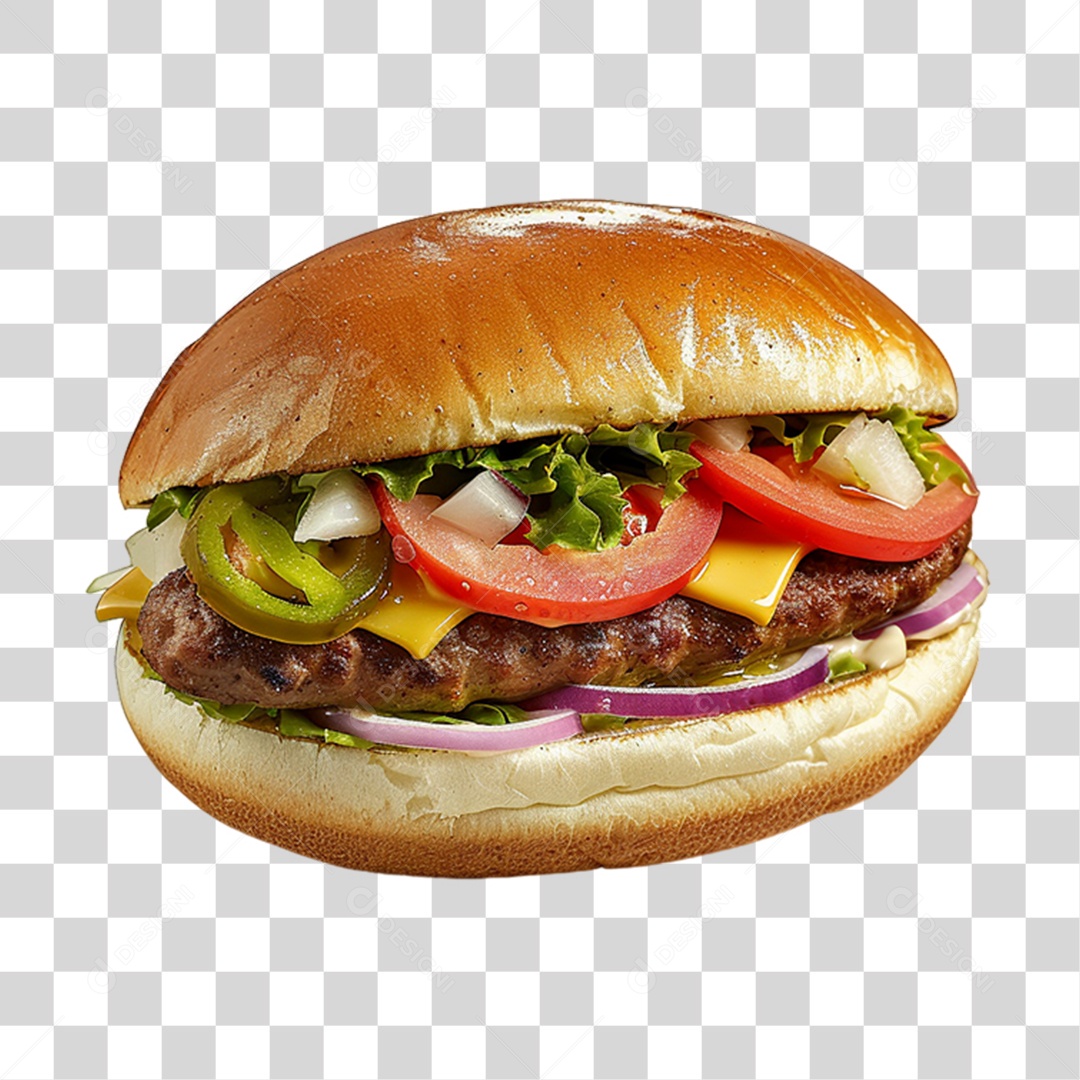 Elemento 3D Comidas Lanches PNG Transparente